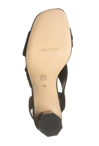 Incaltaminte femei donald pliner radly geometric block heel slingback sandal black