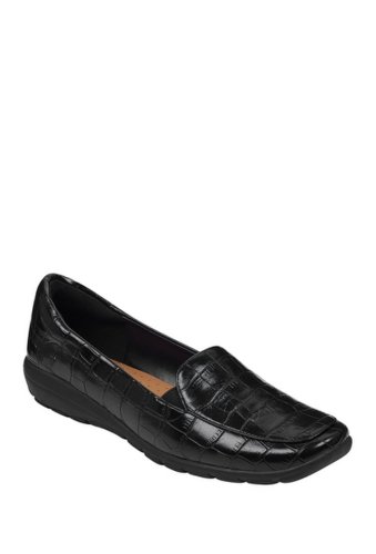 Incaltaminte femei easy spirit abriana croc embossed faux leather loafer - wide width available blk01