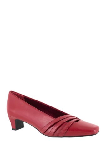 Incaltaminte femei easy street entice block heel pump - multiple widths available red