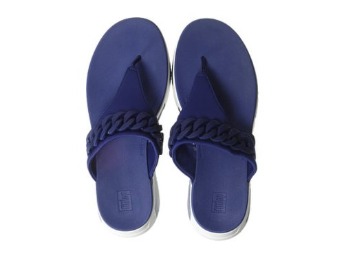 Incaltaminte femei fitflop heda chain toe-thong midnight navy