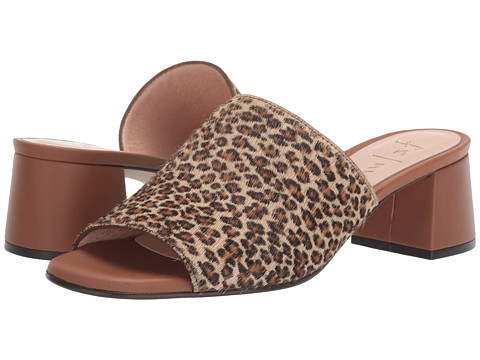 Incaltaminte femei french sole damita heeled sandal leopard haircalf