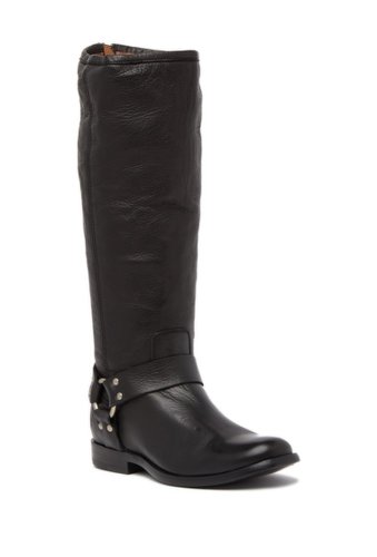 Incaltaminte femei frye phillip harness tall boot - wide calf available black extended