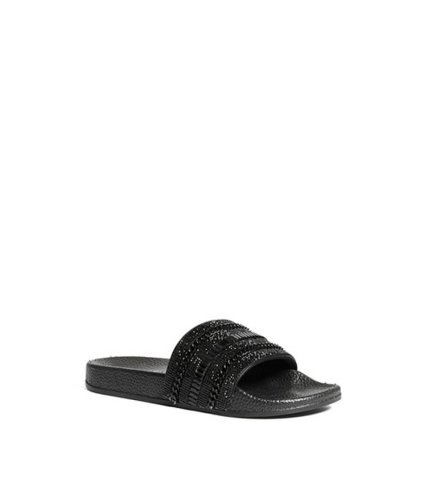 Incaltaminte femei guess aliza rhinestone slide sandals black