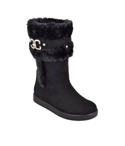 Incaltaminte femei guess hollina tall shearling boots black