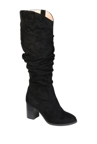 Incaltaminte femei journee collection aneil ruched tall boot - extra wide calf black