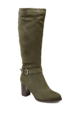 Incaltaminte femei journee collection joelle extra wide calf boot olive