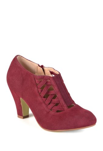 Incaltaminte femei journee collection piper caged ankle bootie wine