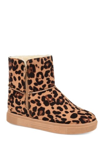 Incaltaminte femei journee collection stelly faux fur lined boot leopard