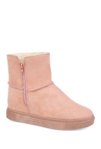 Incaltaminte femei journee collection stelly faux fur lined boot pink