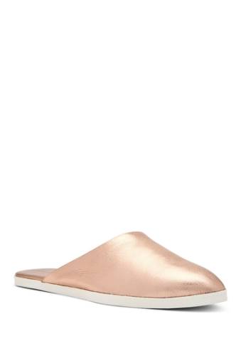 Incaltaminte femei katy perry the marcella metallic leather mule rose gold