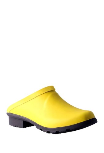 Incaltaminte femei nomad footwear dribble rain clog matte yellow