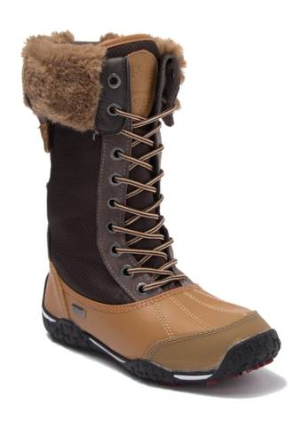 Incaltaminte femei pajar brie faux fur cuff waterproof boot honeydk brown