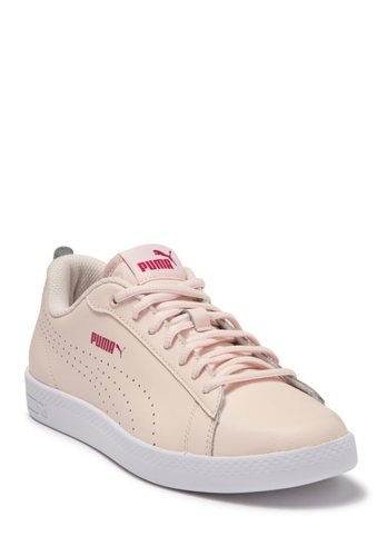 Incaltaminte femei puma smash v2 perforated leather sneaker pink