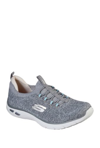 Incaltaminte femei skechers empire dlux knit sneaker gylb-gray