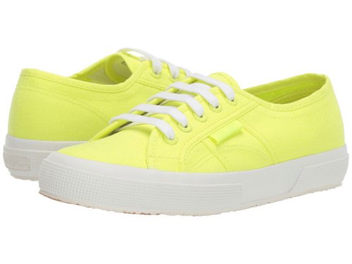 Incaltaminte femei superga 2750 cotu classic sneaker yellow neon