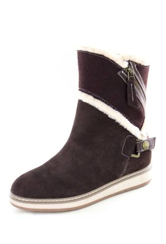 Incaltaminte femei white mountain footwear teague suede faux fur lined boot brownsuede