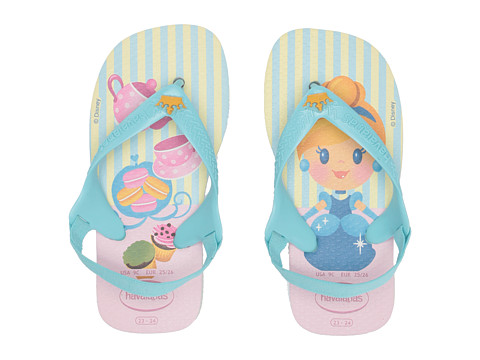 Incaltaminte fete havaianas baby disney princess flip-flop (toddler) white iceice blueice blue