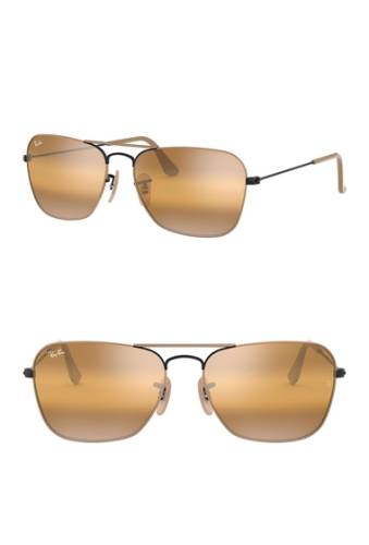 Ochelari barbati ray-ban 55mm rectangle sunglasses beige blk