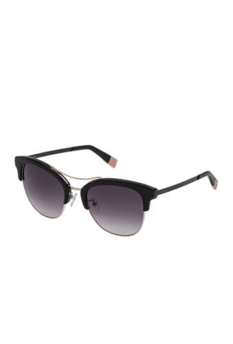 Ochelari femei furla 53mm clubmaster sunglasses shiny black