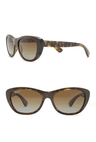 Ochelari femei ray-ban 55mm polarized cat eye sunglasses lite hava