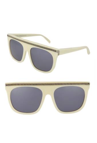 Ochelari femei stella mccartney novelty 62mm sunglasses white white silver