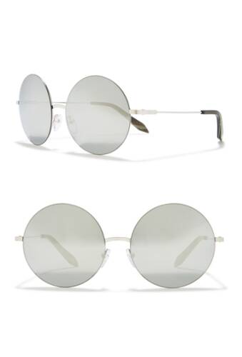 Ochelari femei victoria beckham 58mm round sunglasses platinum mirror