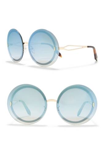 Ochelari femei victoria beckham 65mm oversize round sunglasses gradtd fl bluegold