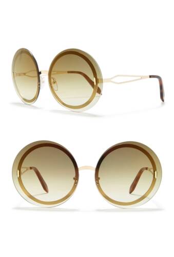 Ochelari femei victoria beckham 65mm oversize round sunglasses gradtd fl coppergol