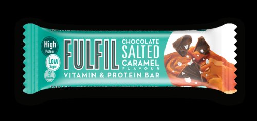 Baton proteic cu 9 vitamine chocolate salted caramel, 55g, fulfil nutrition