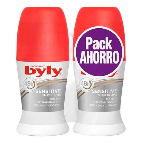 Deodorant roll-on sensitive byly (2 uds)