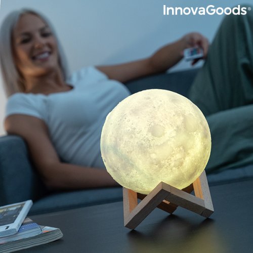 Lampă led reîncărcabilă lună moondy innovagoods