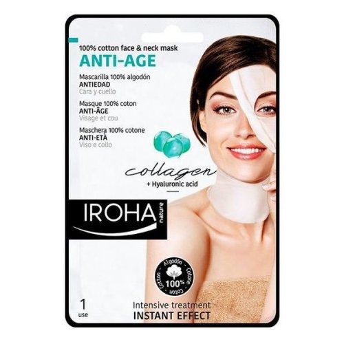 Mască revitalizantă anti-aging cotton face & neck iroha