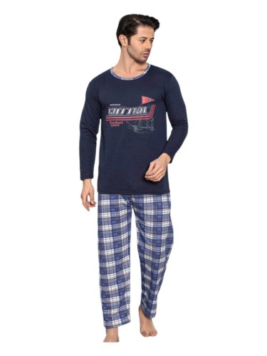 Pijama barbati vatuita cu maneca lunga cutter