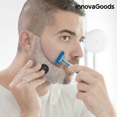 Șablon de barbă pentru bărbierit hipster barber innovagoods