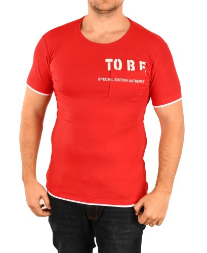 Tricou rosu special edition pentru barbat - cod 45728