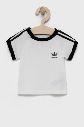 Adidas originals tricou de bumbac pentru copii dv2824 culoarea alb, cu imprimeu