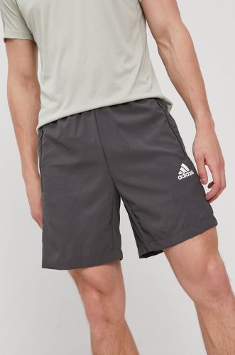 Adidas pantaloni scurți gt8165 bărbați, culoarea gri
