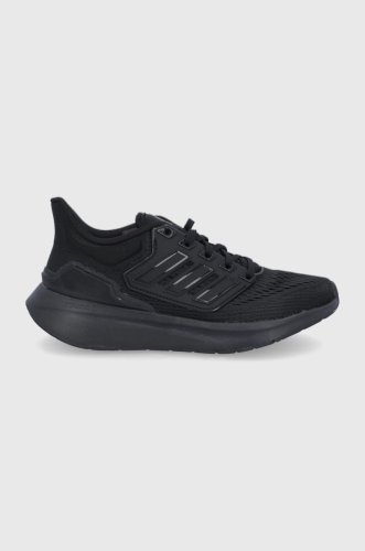 Adidas pantofi eq21 run culoarea negru, cu toc plat