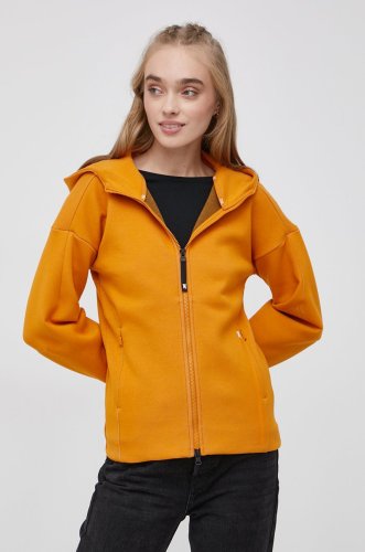 Adidas performance bluză h34467 femei, culoarea portocaliu, material neted