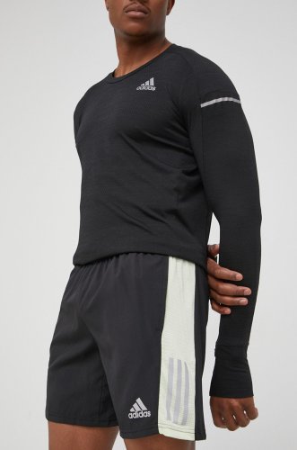 Adidas performance pantaloni scur��i de alergare own the he9259 barbati, culoarea negru