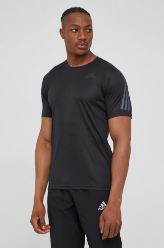 Adidas performance tricou de alergare run icon he2474 culoarea negru, cu imprimeu