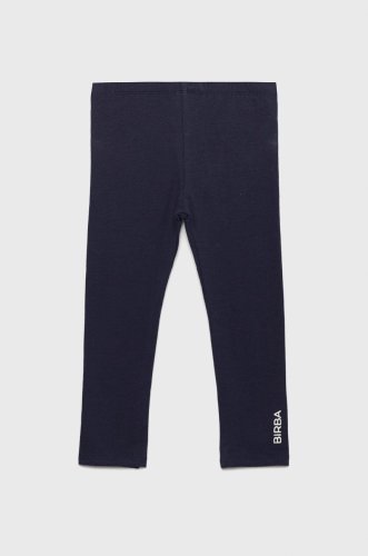 Birba&trybeyond leggins din bumbac pentru copii culoarea albastru marin, neted