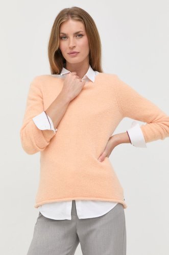 Boss pulover de lana femei, culoarea portocaliu, light