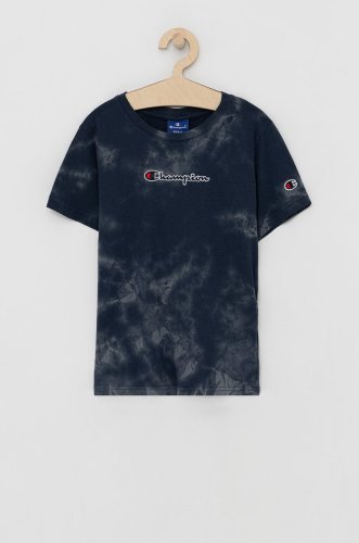 Champion tricou de bumbac pentru copii culoarea albastru marin, cu imprimeu