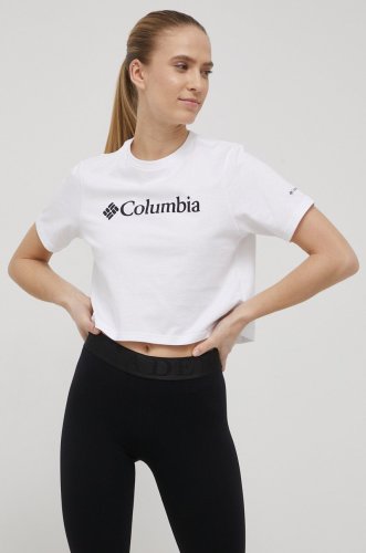 Columbia tricou femei, culoarea alb 1930051-012