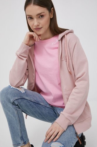 Cross jeans bluza femei, culoarea roz, neted