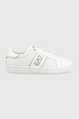 Ea7 emporio armani sneakers din piele classic perf culoarea alb