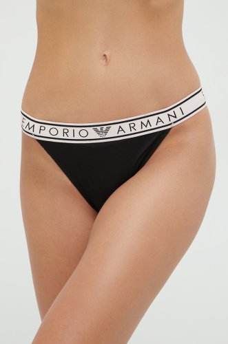 Emporio armani underwear tanga (2-pack) culoarea negru