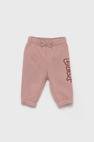 Gap pantaloni copii culoarea roz, modelator