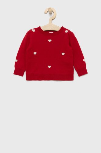 Gap pulover de bumbac pentru copii culoarea rosu, light